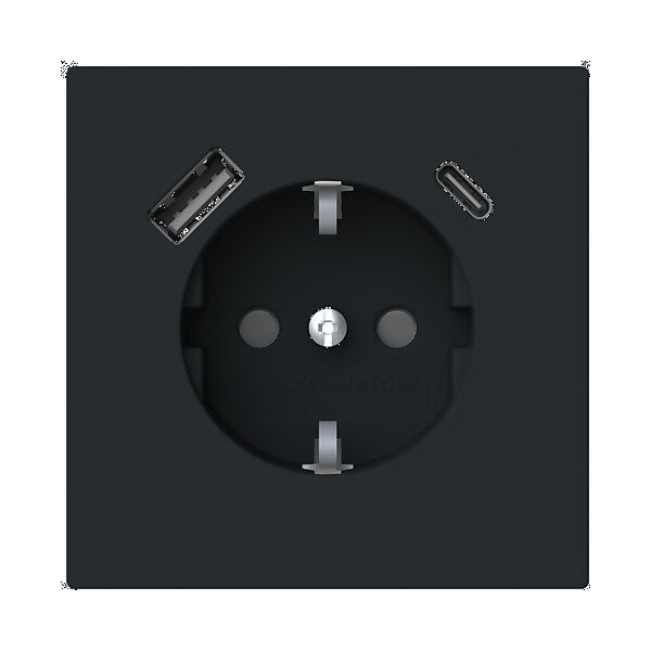 Busch-Jaeger SCHUKO-/USB-A+C Steckdose Safety+ 20 EUCB2USBAC-45M
